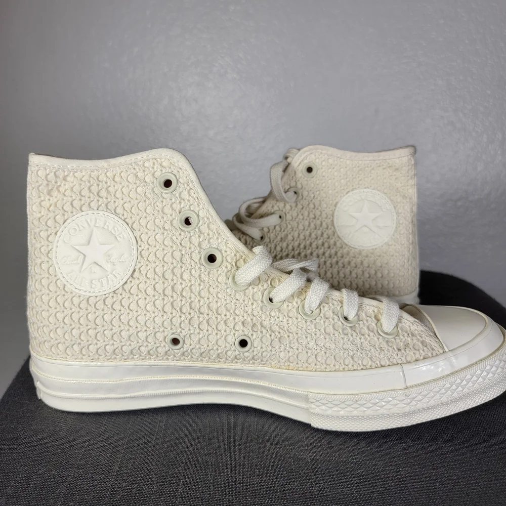 Converse Chuck 70 Crochet Canvas Hi‎ Top Sneakers Men’s 8 Women’s 10